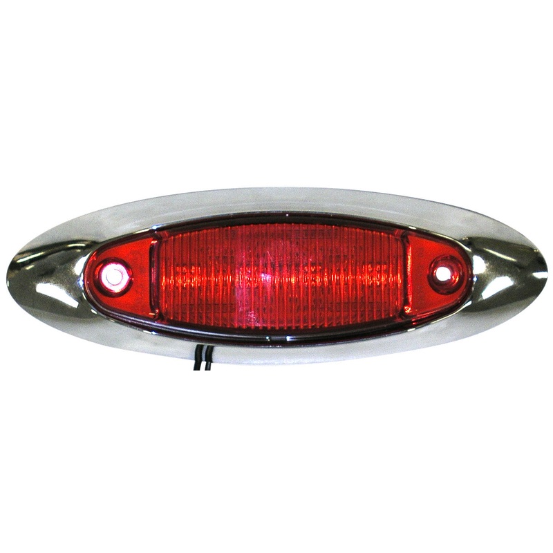 Piranha LED V178XR Red Kit LED Clearance-Side Marker Light (6 Pcs)