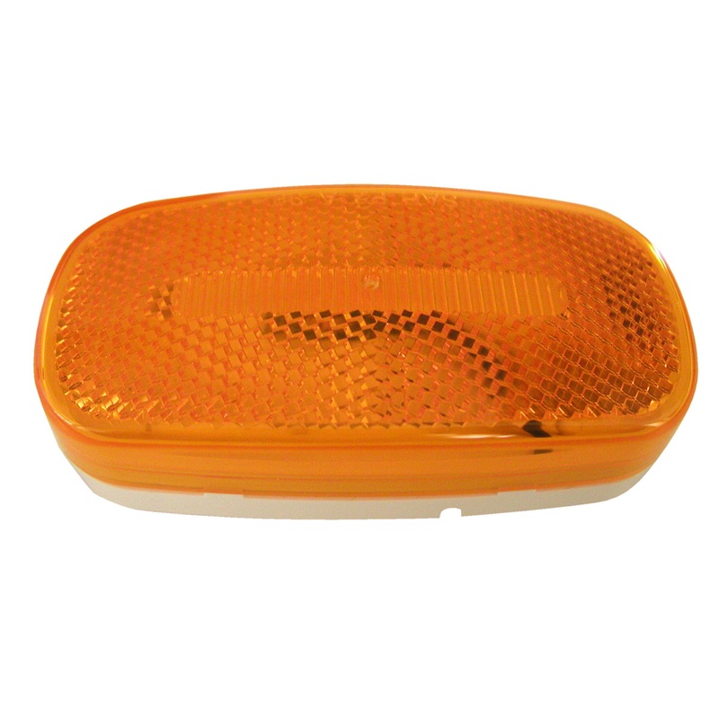Piranha LED V180A Amber, LED Clearance-Marker w-Reflex Oval LED Clearance-Side Marker Light w-Reflex (3 Pcs)