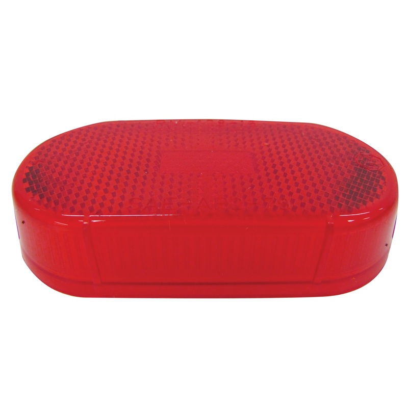 PM   108-15R   Red Lens   Clearance-Side Marker w-Reflector Replacement Lens Single