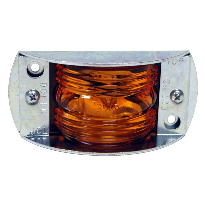 PM   119A   Amber   Steel-Armored Clearance & Side Marker Light Single