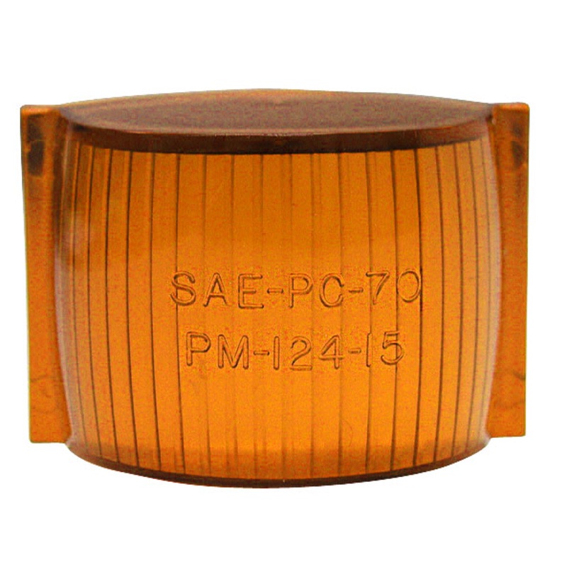 PM   124-15A   Amber Repl. Lens   Clearance-Side Marker Replacement Lenses Single