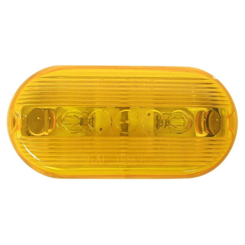 PM   135A   Amber   Oblong Clearance and Side Marker Light w-Reflex Single