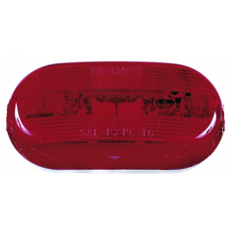 PM   135R   Red   Oblong Clearance and Side Marker Light w-Reflex Single