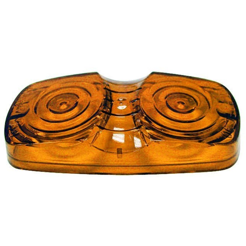 PM   138-15A   Double Bulls-Eye Clearance Marker Amber Replacement Lens Single