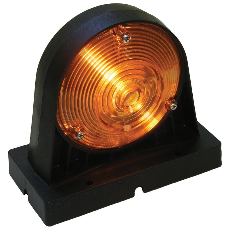 PM   309AA   Single Housing, Amber-Amber   Agricultural S-T-T & Turn Signal-Warning Lights 24 Piece Carton