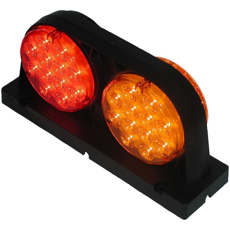 PM   318R   Curbside w- Stripped Wires   LED Agricultural S-T-T & Warning Light