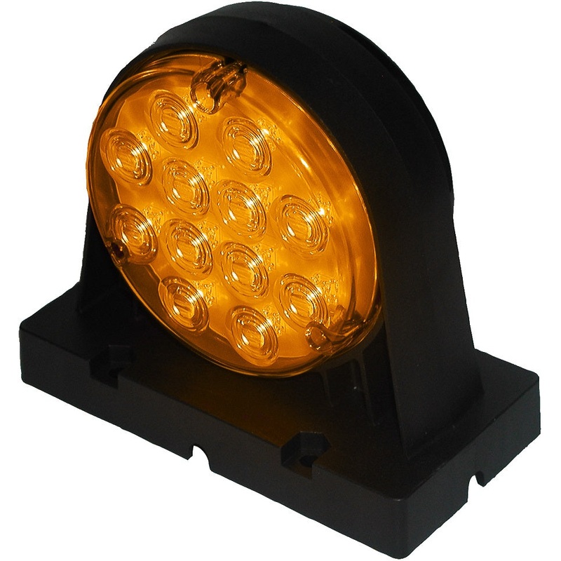PM   319AA   Amber   LED Agricultural S-T-T & Warning Light Single