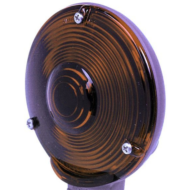 PM   334-15A   Amber Single-Face S-T-T Replacement Lens Single