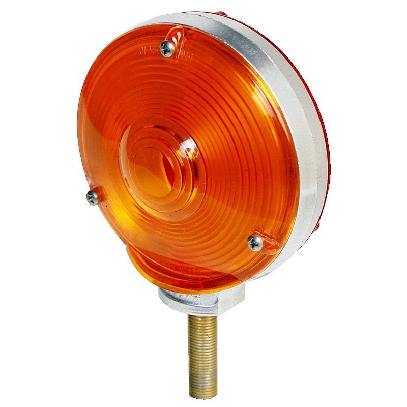 PM   337-2   Amber-Red   Chrome Die-Cast, Double-Face Combination Park & Turn Signal