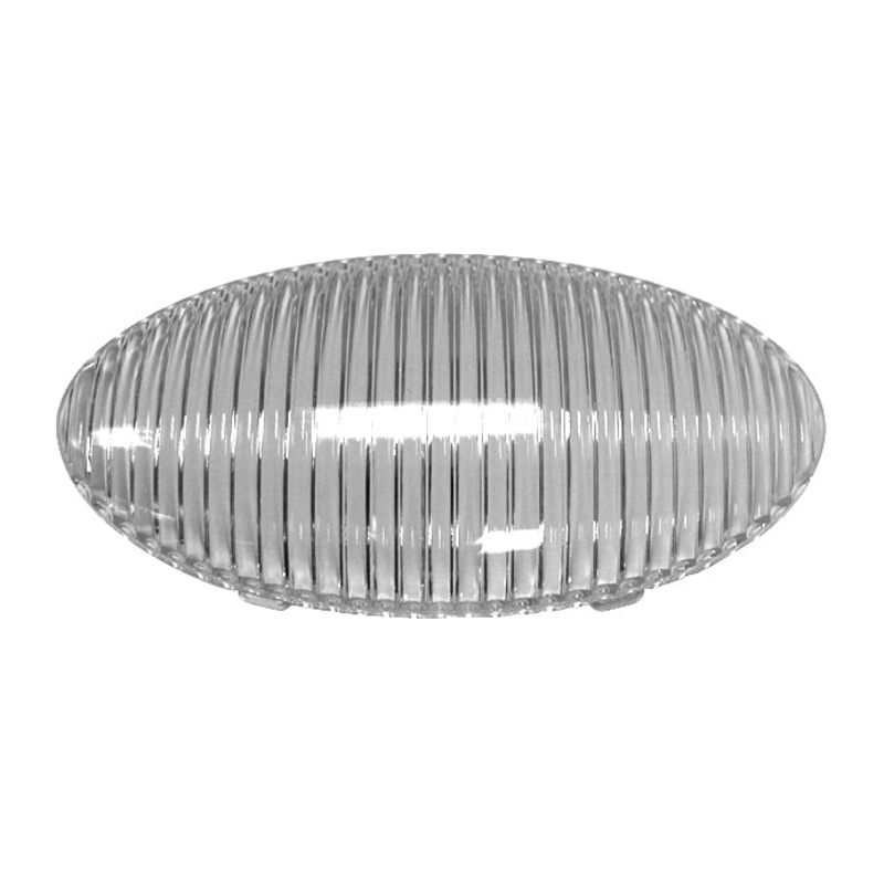 PM   383-25C   Clear Repl. Lens   Oval Porch-Utility Replacement Lenses Single