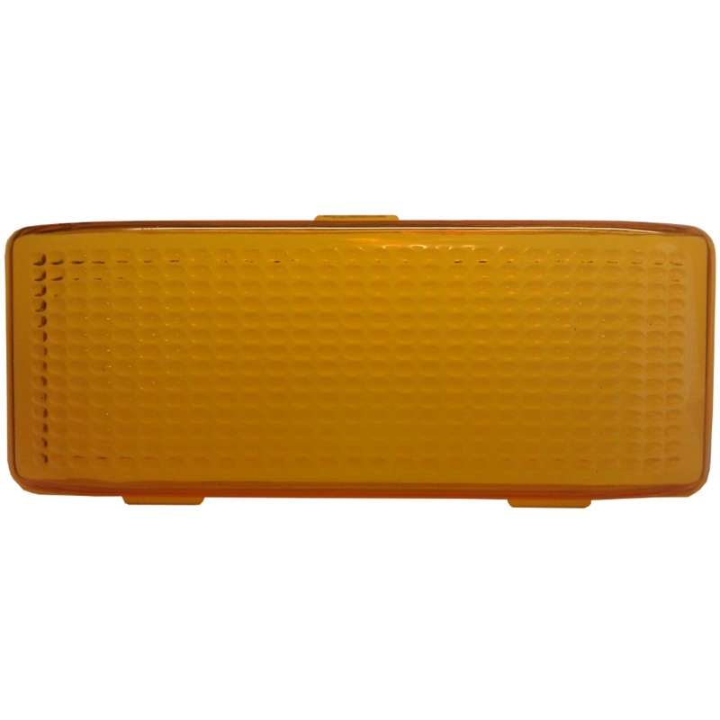 PM   384-15A   Amber Repl. Lens   Rectangular Porch-Utility Replacement Lenses