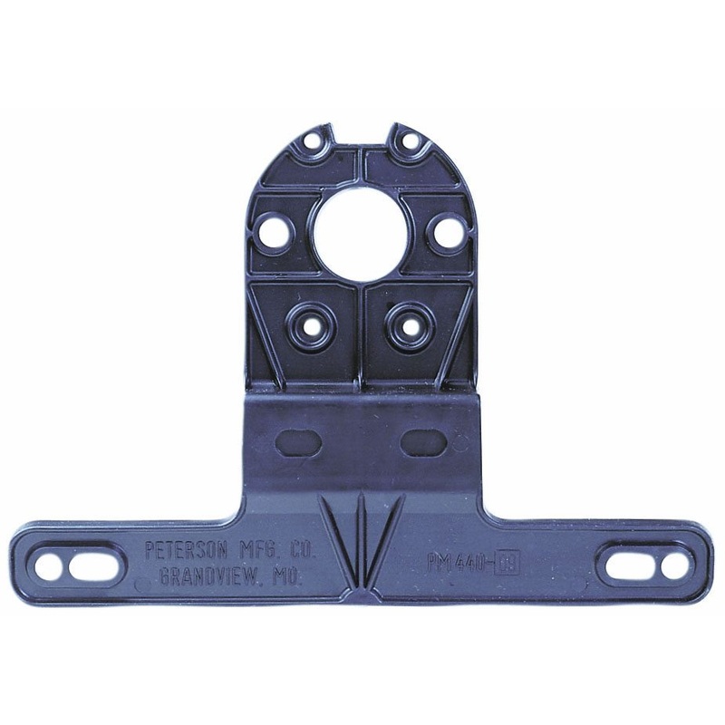 PM   440-09   Black Plastic    Universal License Brackets