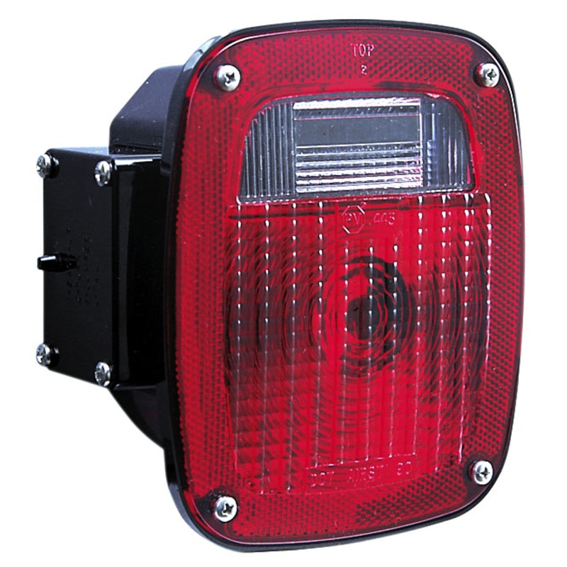 PM   442L   w-License Light    Universal Three-Stud Combination Tail Light