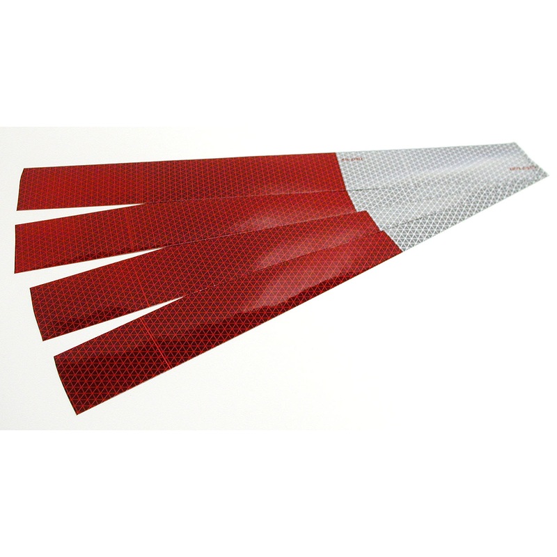PM   465-4K   2″ Red-White-4 Strip Kit    Reflective Marking Tape