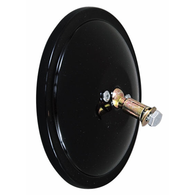 PM   608   Black   8″ Convex Mirror Single