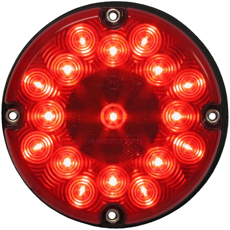 PM   717R   Red LED Bus Light   7″ Bus & Transit Stop-Turn-Tail Lights