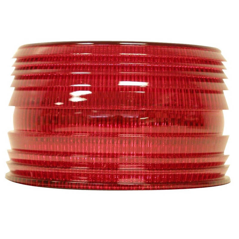 PM   769-25R   Red Single-Flash Strobe Light Replacement Lens Single