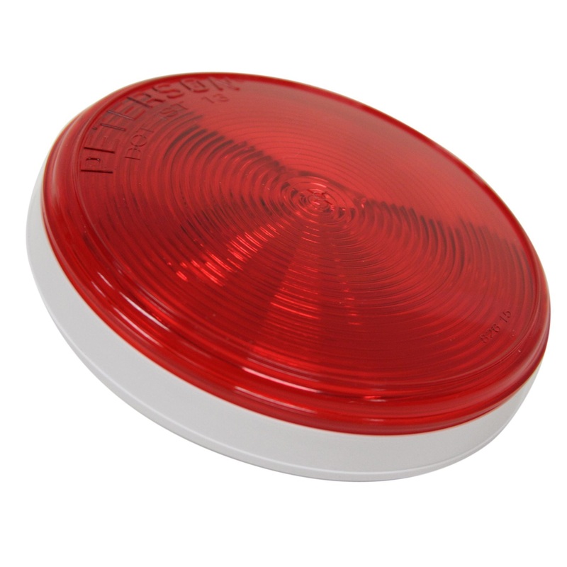 PM   826R   Red Grommet Mount   4″ Round LED Stop, Turn & Tail Lights