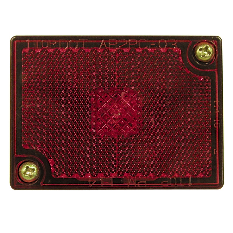 PM   114R   Red   Clearance-Side Marker Light with Reflex Single