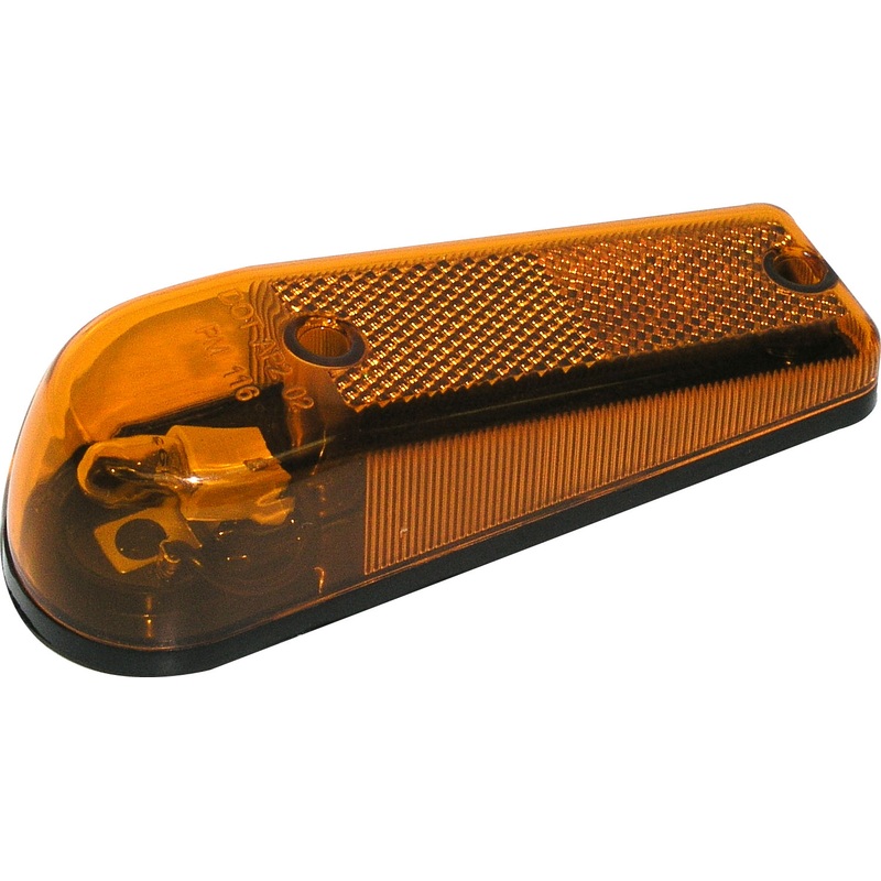 PM   116A   Amber, Clearance Light   Clearance-Side Marker Light w-Reflex Single
