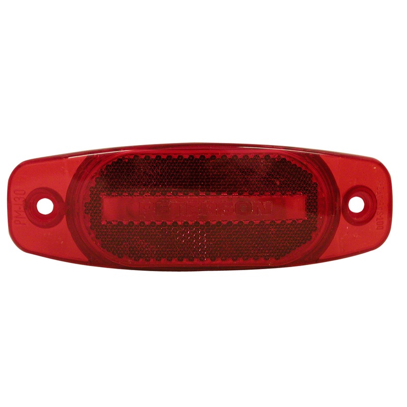 PM   130R   Red   Hard-Hat Clearance-Side Marker Light Single