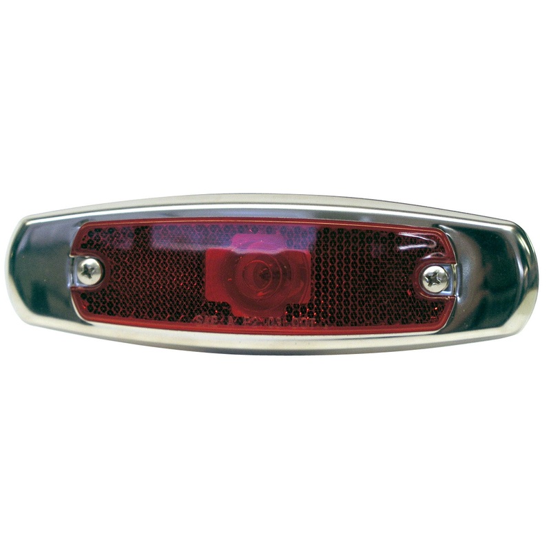 PM   137R   Red   Clearance-Side Marker Light w-Bezel Single