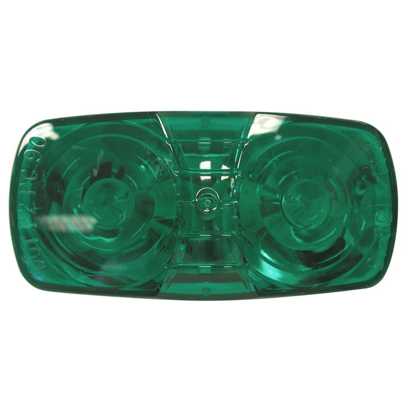 PM   138G   Green   Double Bulls-Eye Clearance & Side Marker Light Single