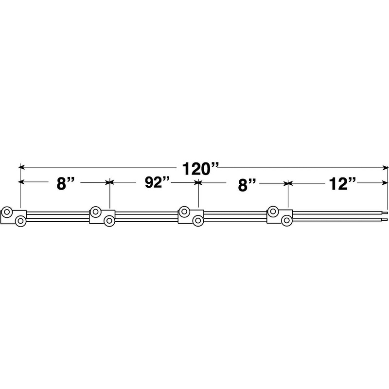 PM   2412   Front, 10′   Clearance-Marker-ID Wire Harness Single