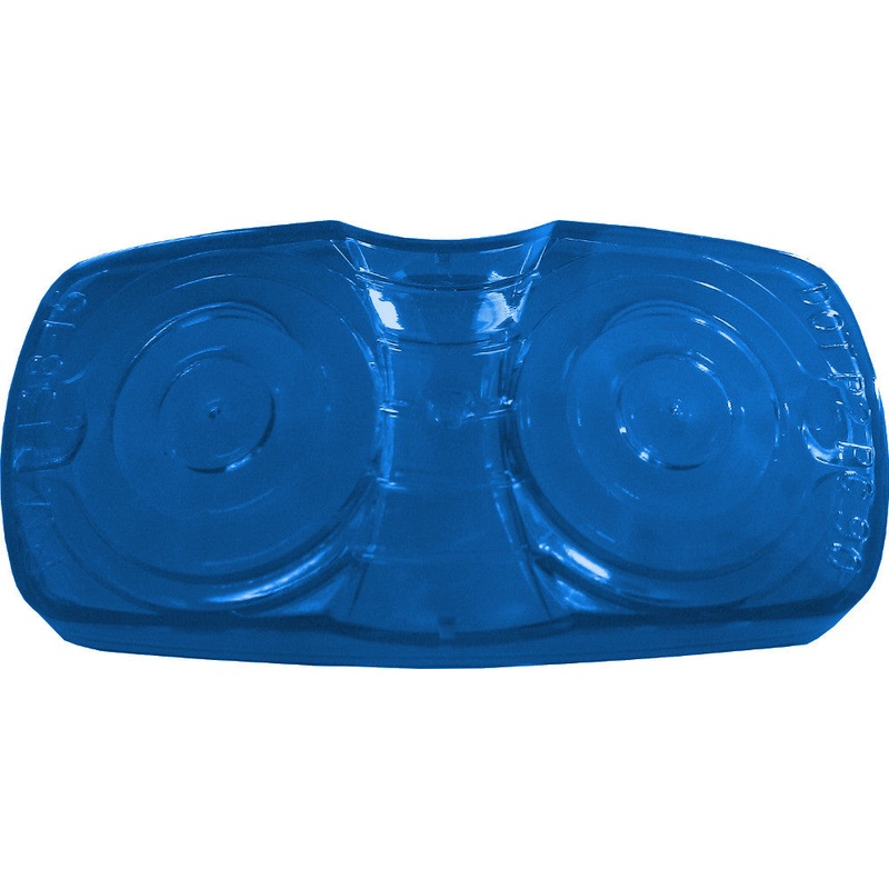 PM   B138-15B   Blue Repl. Lens   Double Bulls-Eye Clearance Marker Replacement Lens 100 Piece Carton