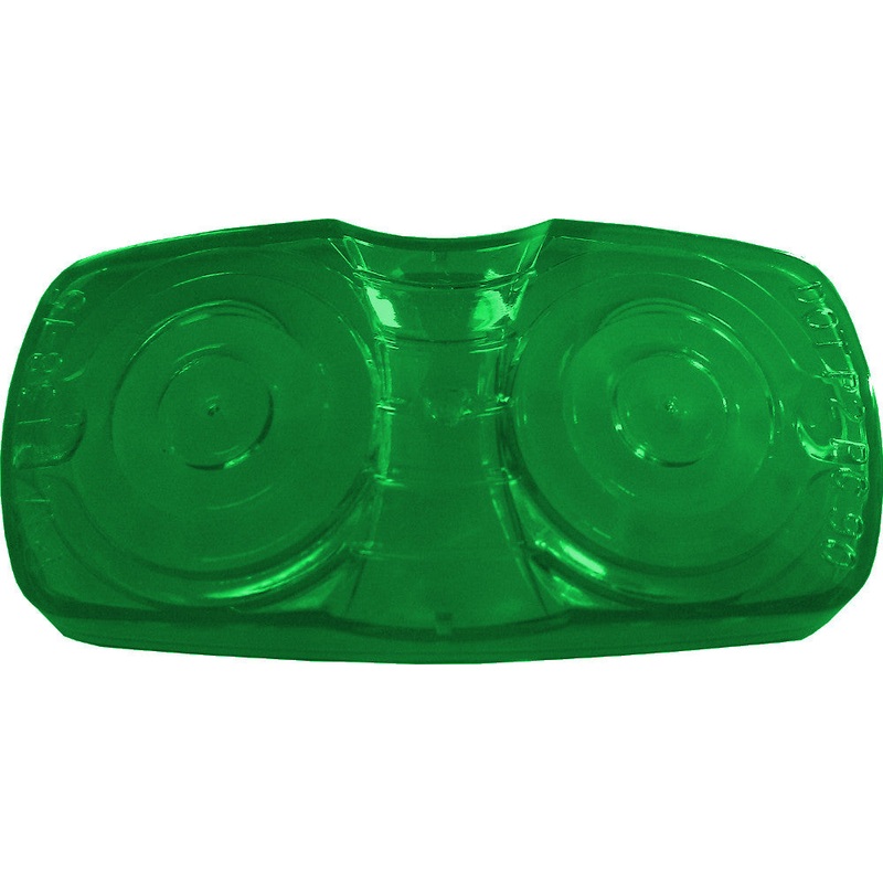 PM   B138-15G   Green Repl. Lens   Double Bulls-Eye Clearance Marker Replacement Lens