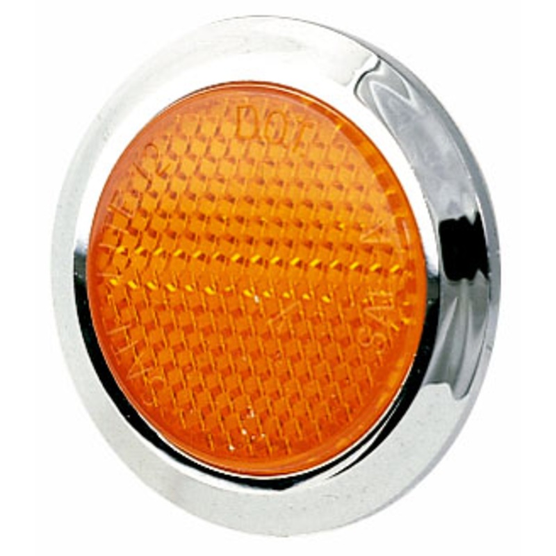 PM   B474A   Amber   2″ Accessory Reflector 100 Piece Carton