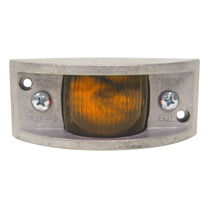 PM   M124A   Amber   Rectangular Clearance & Side Marker Light