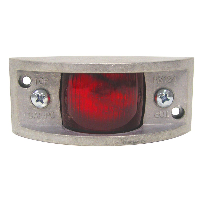 PM   M124R   Red   Rectangular Clearance & Side Marker Light