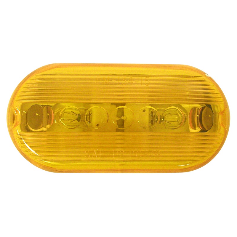 PM   M135A   Amber   Oblong Clearance and Side Marker Light w-Reflex