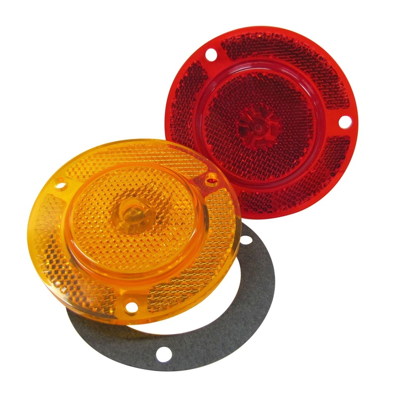 PM   M140FA   Amber, Clearance Light   2″ Clearance-Side Marker Lights w-Integral Reflex 100 Piece Carton