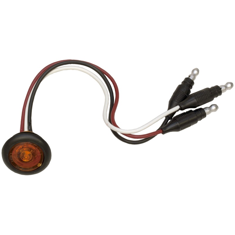 PM   M271A   Amber w-Stripped Wires   3-4″ Clearance-Side Marker w-Aux. Function 50 Piece Carton