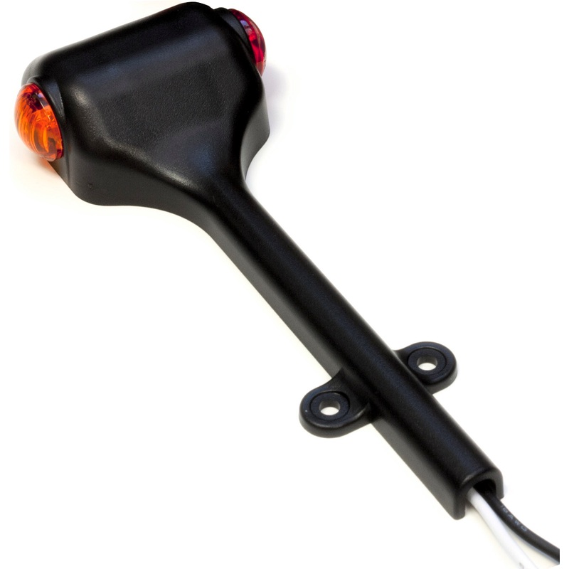 PM   M277K   Amber-Red, Right Side   LED Fender Mount Clearance-Side Marker Light