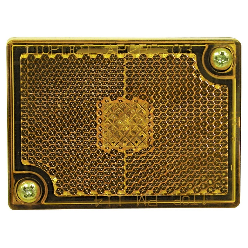 PM 114A Amber Clearance-Side Marker Light with Reflex (Vis-Pack) Single