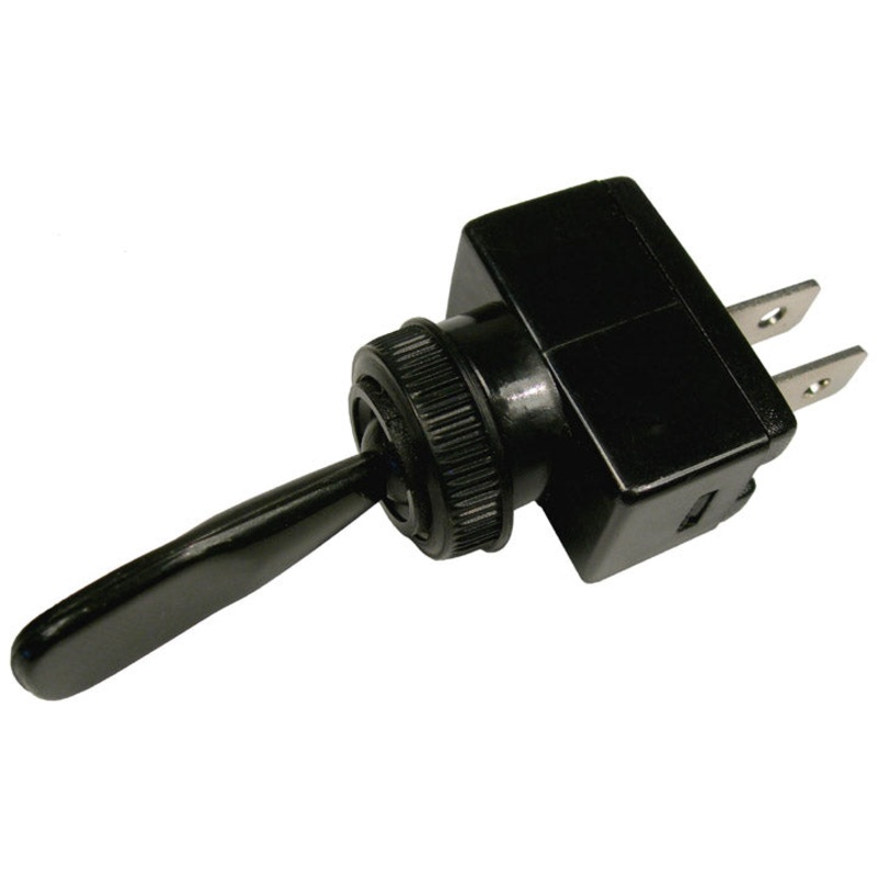 PM   V5540PT   Black SPST Toggle Switch   Black Toggle Switch
