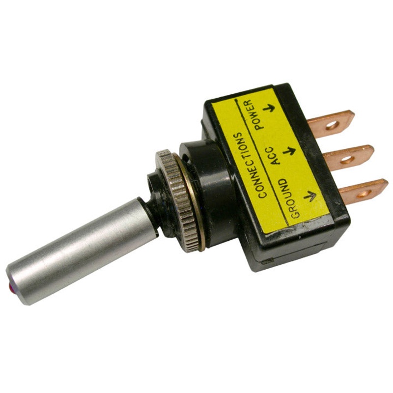 PM V5571PT   Aluminum Bat Handle SPST On-Off Toggle Switch