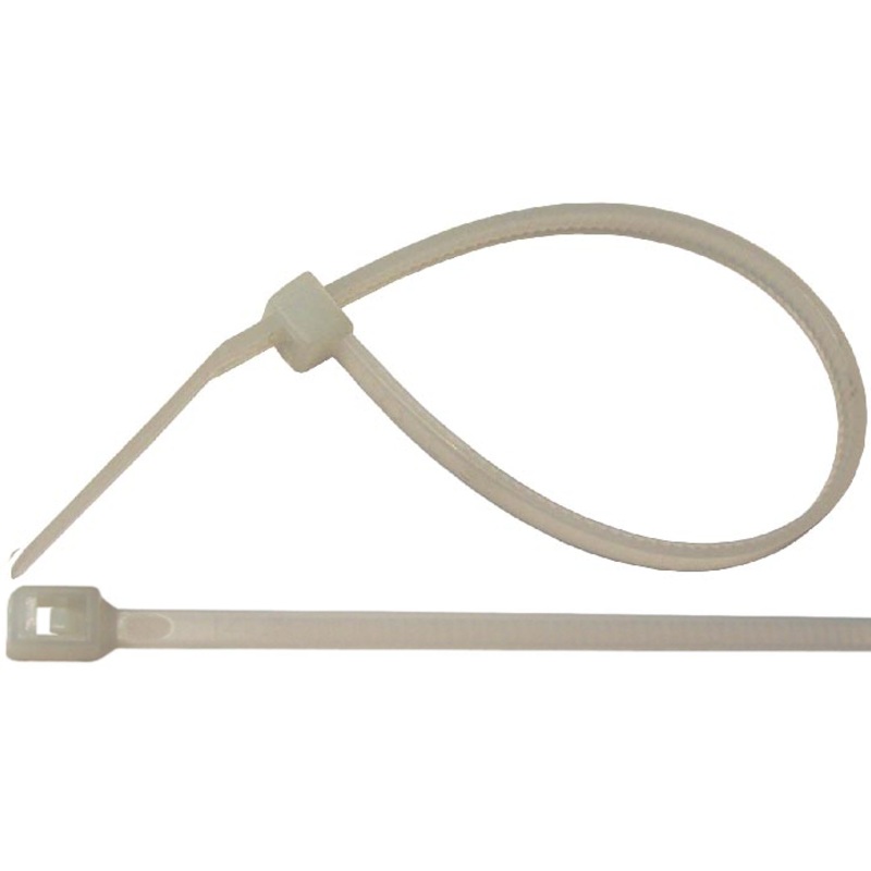 PM V7064PT   White 4″ Nylon Tie Wrap 18lb TS