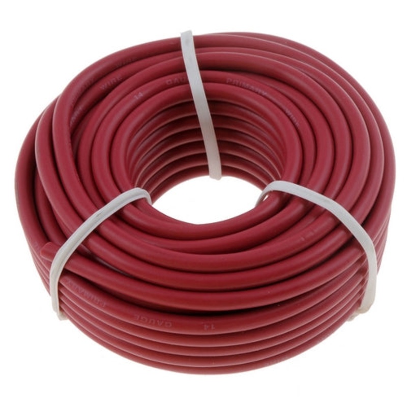 PM V81141PT   14 AWG Red Primary Wire 20′