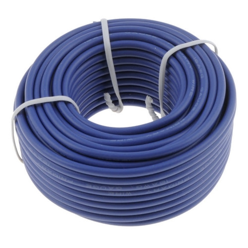 PM V81165PT   16 AWG Blue Primary Wire 25′