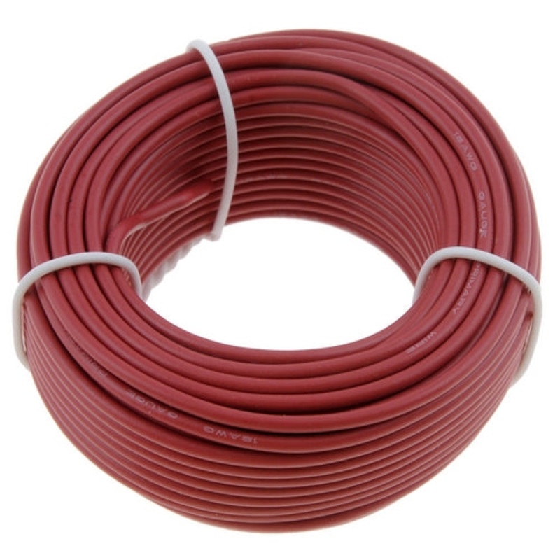 PM V81181PT   18 AWG Red Primary Wire 35′