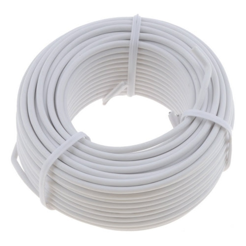 PM V81187PT   18 AWG White Primary Wire 35′
