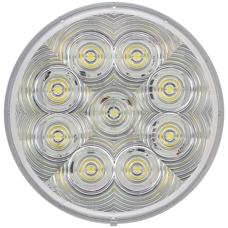 LumenX  1217KC-9 Clear Grommet Mount Kit – 4″ Round LED Back-Up Light, AMP Single