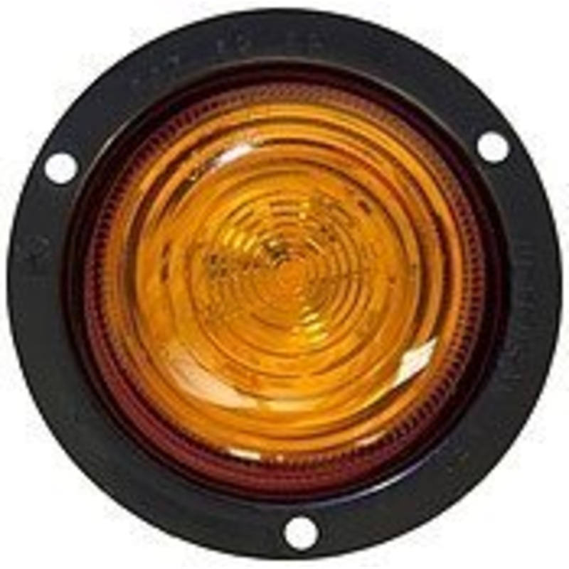 LumenXM197FA 2-1-2″ Amber LED Clearance- Side Marker, Flange