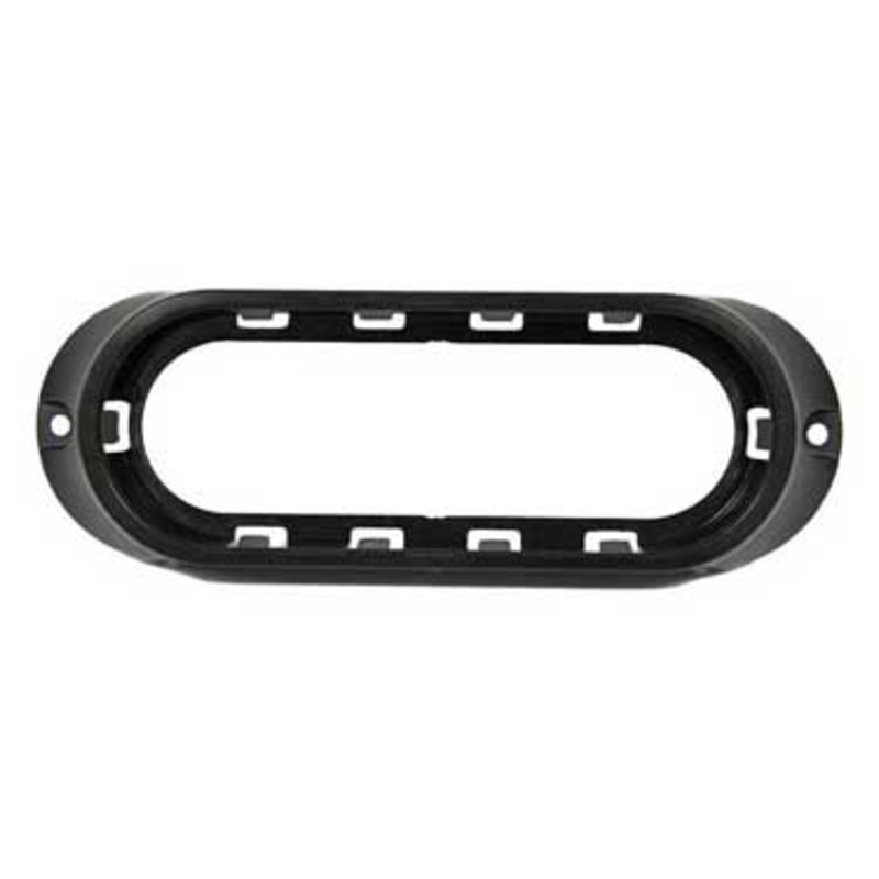 PM B820-09 Oval Surface-Mount Black Plastic Bracket Single