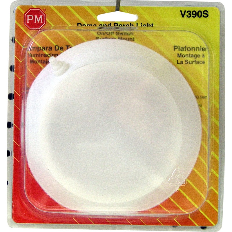 PM V 390S Plastic Dome Light – V390 (6 Pcs)