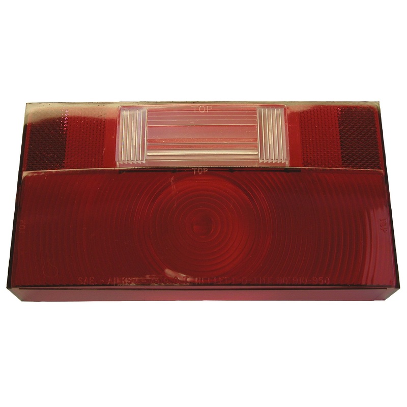 PM V25912-25 Replacement Lens w- Back-Up Light RV Stop, Turn & Tail Light w-Reflex Replacement Lens (10 Pcs)